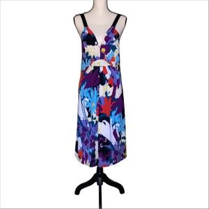 Tahari Ribbon Strap Floral Dress